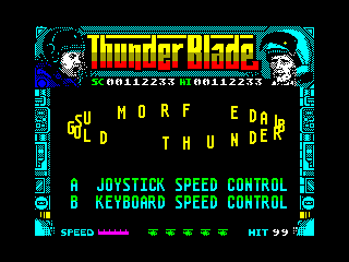 THUNDER BLADE — ZX SPECTRUM GAME ИГРА