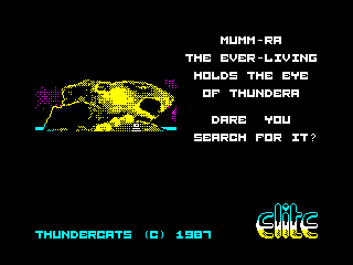 THUNDER CATS — ZX SPECTRUM GAME ИГРА