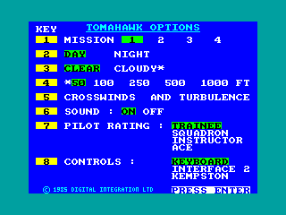 Tomahawk — ZX SPECTRUM GAME ИГРА