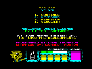 Top Cat in Beverly Hills Cats — ZX SPECTRUM GAME ИГРА