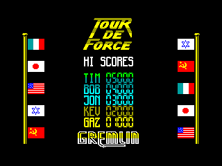 Tour de Force — ZX SPECTRUM GAME ИГРА