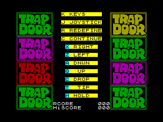 Through the Trap Door — ZX SPECTRUM GAME ИГРА