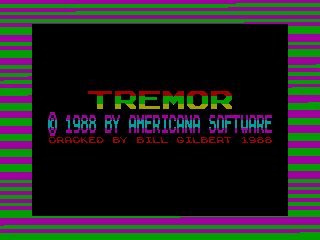 Tremor — ZX SPECTRUM GAME ИГРА