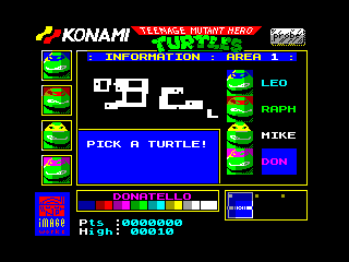 TURTLES — ZX SPECTRUM GAME ИГРА