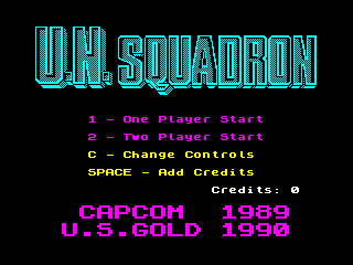 U.N. Squadron — ZX SPECTRUM GAME ИГРА