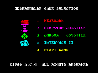 UNDERWURDLE — ZX SPECTRUM GAME ИГРА