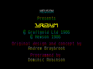 Uridium — ZX SPECTRUM GAME ИГРА