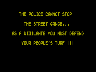 VIGILANTE — ZX SPECTRUM GAME ИГРА