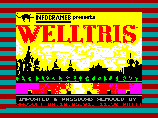 Welltris — ZX SPECTRUM GAME ИГРА