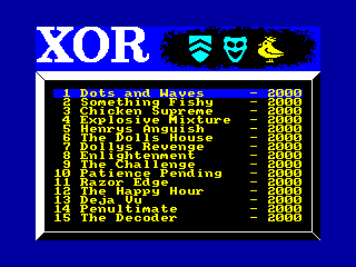 XOR — ZX SPECTRUM GAME ИГРА