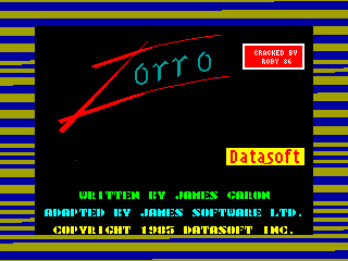 Zorro — ZX SPECTRUM GAME ИГРА