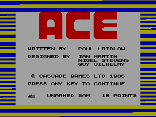 ACE — ZX SPECTRUM GAME ИГРА