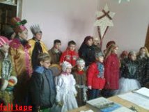 Незрячие колядники посетили в городской совет Незрячие колядники посетили в городской совет