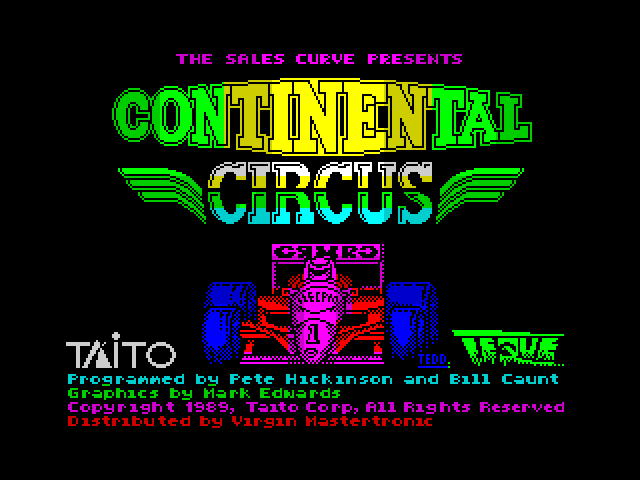 Continental Circus — ZX SPECTRUM GAME
