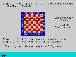 Draughts — ZX SPECTRUM GAME