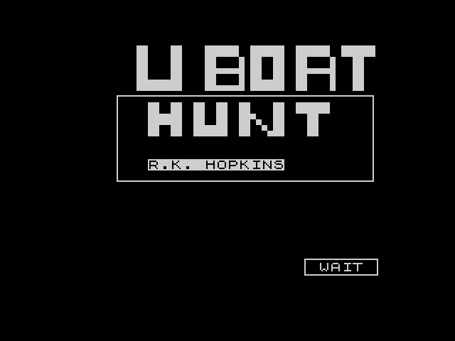 U-Boat Hunt — ZX SPECTRUM GAME ИГРА