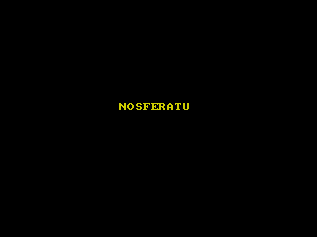 Nosferatu: Quest for the Vampire — ZX SPECTRUM GAME Nosferatu: Quest for the Vampire — ZX SPECTRUM GAME ИГРА