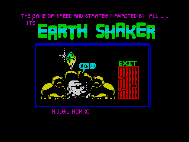 Earth Shaker — ZX SPECTRUM GAME ИГРА