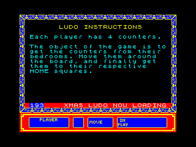 Xmas Ludo — ZX SPECTRUM GAME
