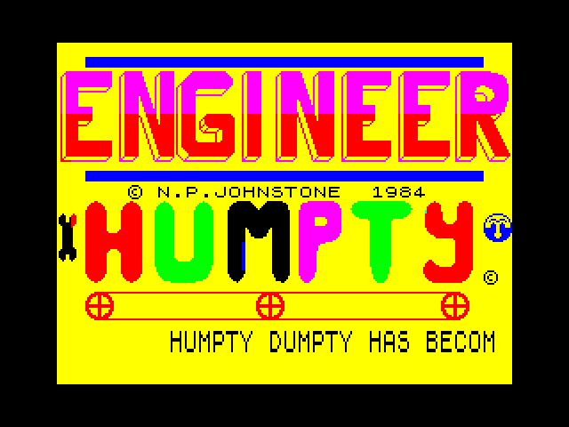 Engineer Humpty — ZX SPECTRUM GAME