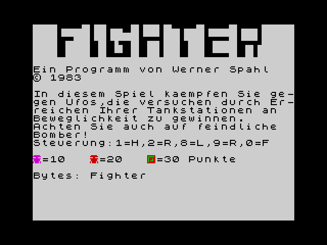 Fighter — ZX SPECTRUM GAME