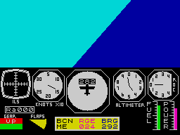 Flight Simulation — ZX SPECTRUM GAME