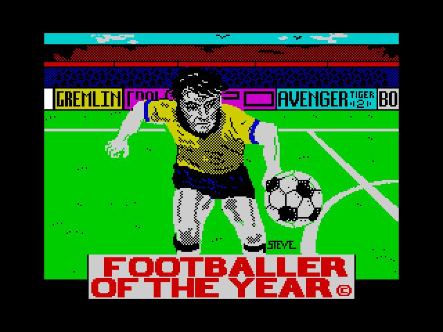 Footballer of the Year — ZX SPECTRUM GAME