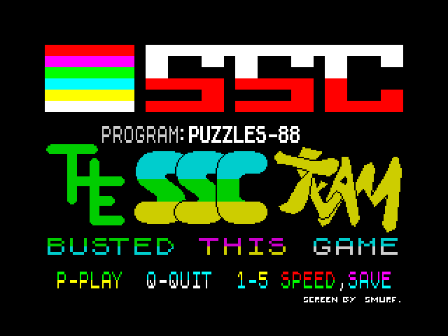 Puzzles — ZX SPECTRUM GAME
