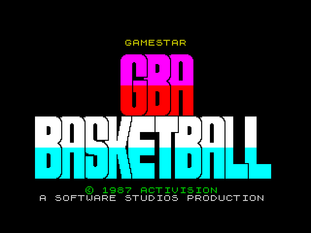 GBA Championship Basketball — ZX SPECTRUM GAME ИГРА