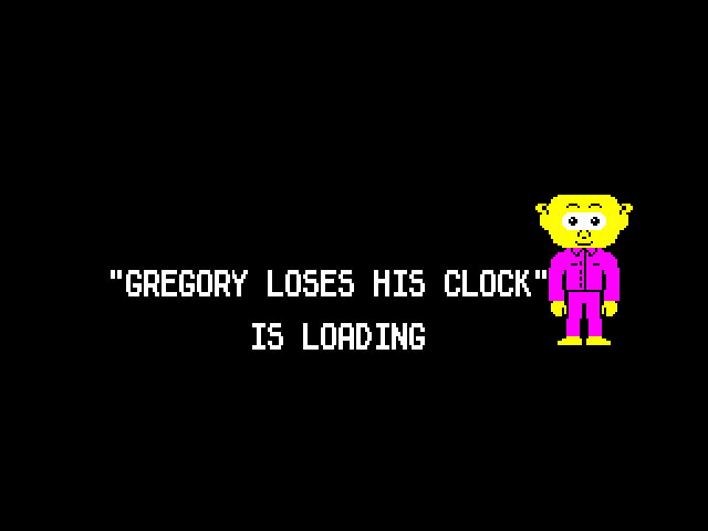 Gregory Loses His Clock — ZX SPECTRUM GAME