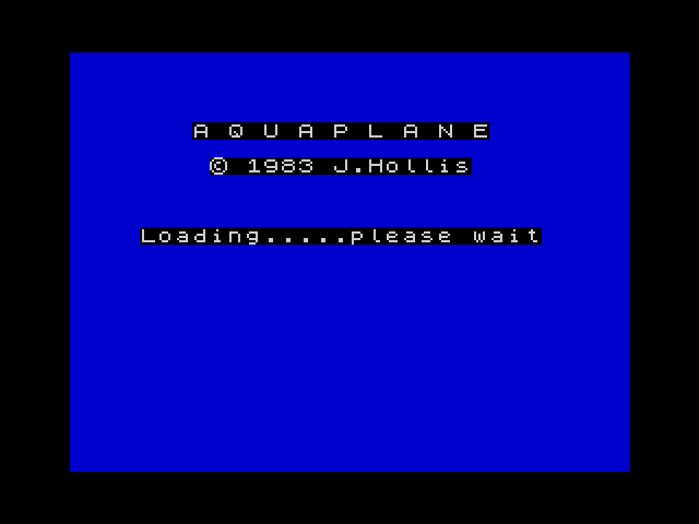 Aquaplane — ZX SPECTRUM GAME ИГРА
