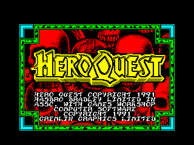 Hero Quest — ZX SPECTRUM GAME ИГРА