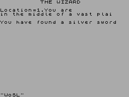 The Wizard — ZX SPECTRUM GAME