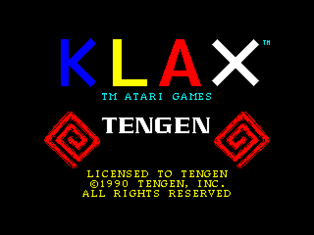 Klax — ZX SPECTRUM GAME