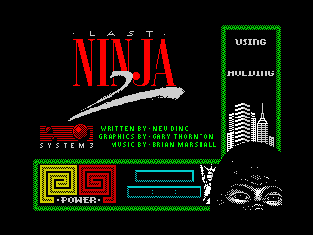 Last Ninja 2 — ZX SPECTRUM GAME ИГРА