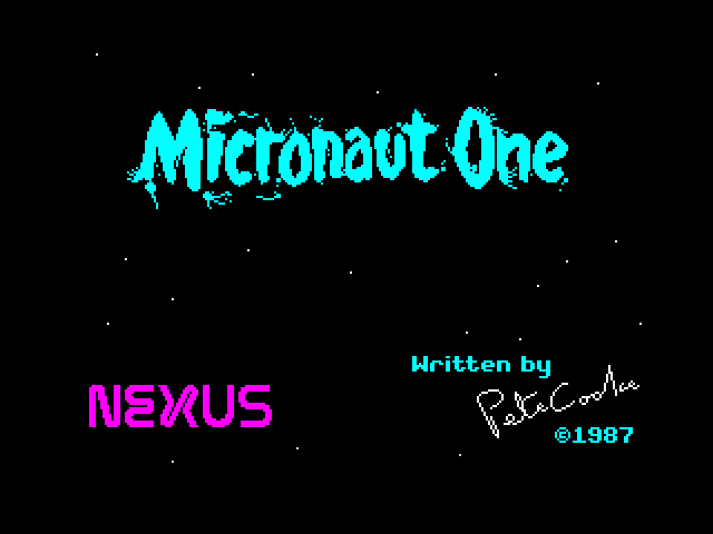 Micronaut One — ZX SPECTRUM GAME