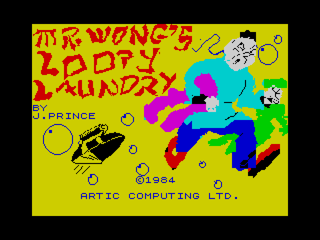 Mr. Wong's Loopy Laundry — ZX SPECTRUM GAME