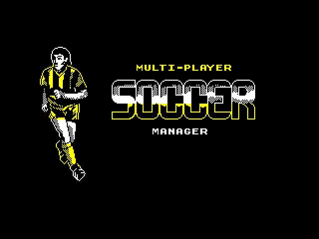 Multi-Player Soccer Manager — ZX SPECTRUM GAME ИГРА