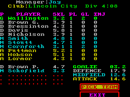 Multi-Player Soccer Manager — ZX SPECTRUM GAME ИГРА