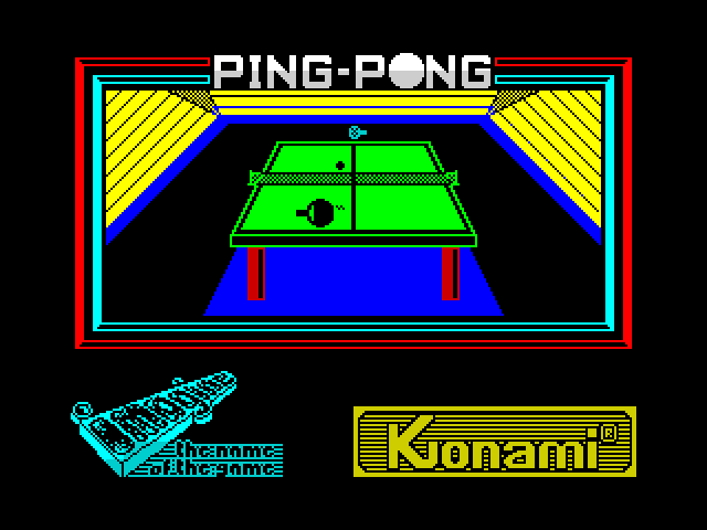 Ping Pong — ZX SPECTRUM GAME ИГРА