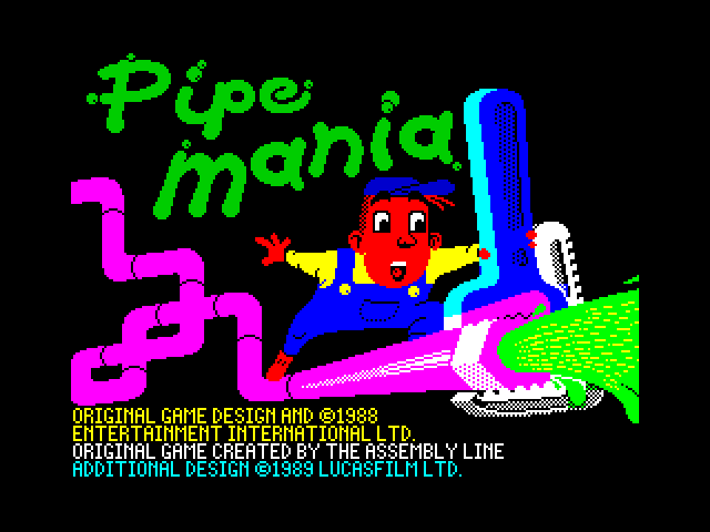 Pipe Mania — ZX SPECTRUM GAME ИГРА