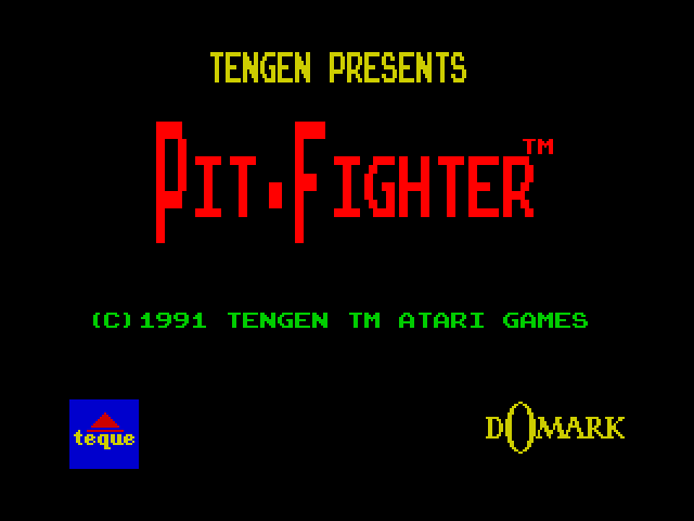 Pit-Fighter — ZX SPECTRUM GAME