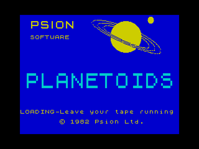 Planetoids — ZX SPECTRUM GAME