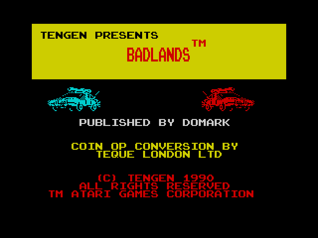 Badlands — ZX SPECTRUM GAME