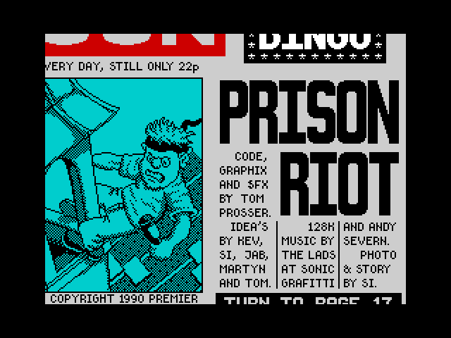 Prison Riot — ZX SPECTRUM GAME