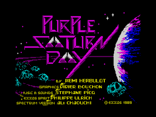 Purple Saturn Day — ZX SPECTRUM GAME ИГРА