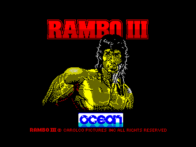 Rambo III — ZX SPECTRUM GAME ИГРА