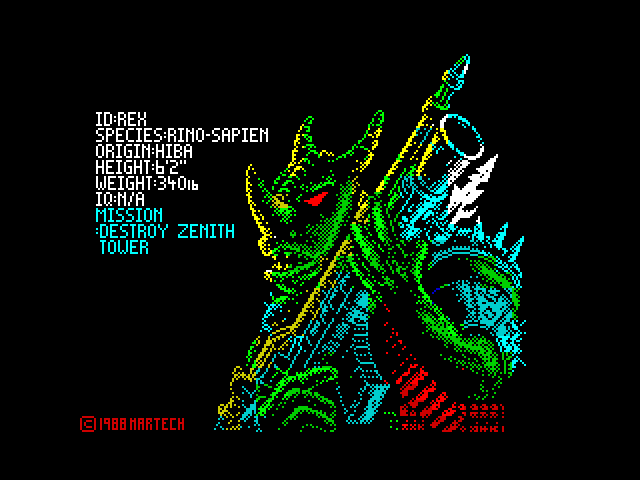 Rex 2 — ZX SPECTRUM GAME ИГРА