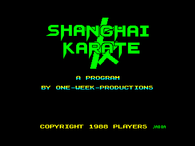 Shanghai Karate 2 — ZX SPECTRUM GAME ИГРА