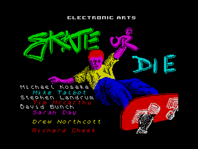 Skate or Die — ZX SPECTRUM GAME